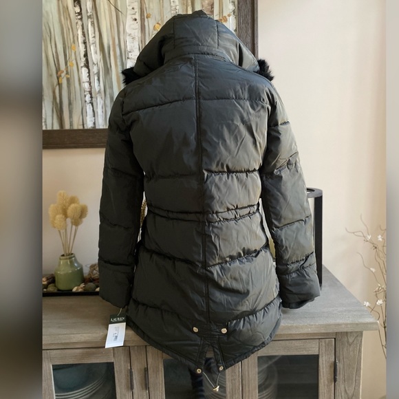 Lauren Ralph Lauren Faux Fur Hooded Coat Parka - Picture 3 of 16